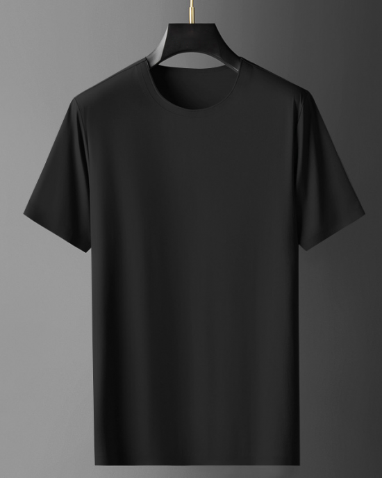 Men's T-shirt summer black  1003
