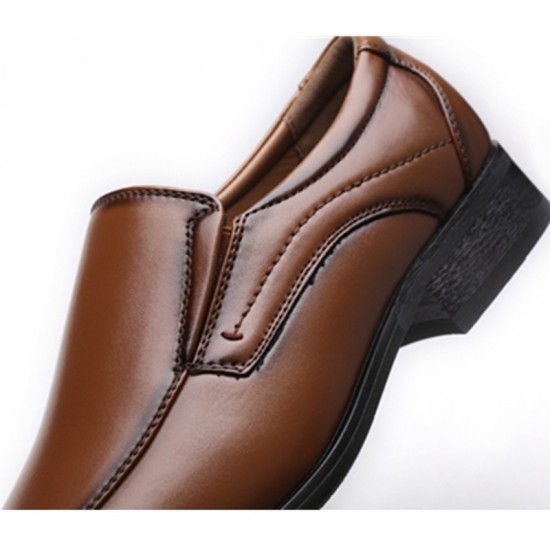 Slip-on Oxford Shoes Men's Brown